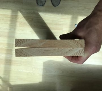 علت تاب برداشتن چوب فینگر جوینت چیست