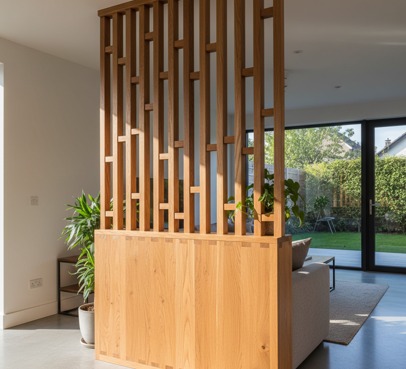 فینگر جوینت در ساخت پارتیشن چوبی