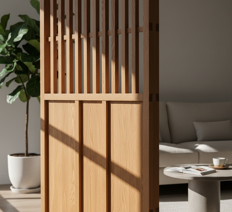 فینگر جوینت در ساخت پارتیشن چوبی