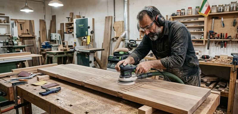 سنباده کاری فینگر جوینت 