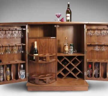 میز بار چوبی با فینگرجوینت