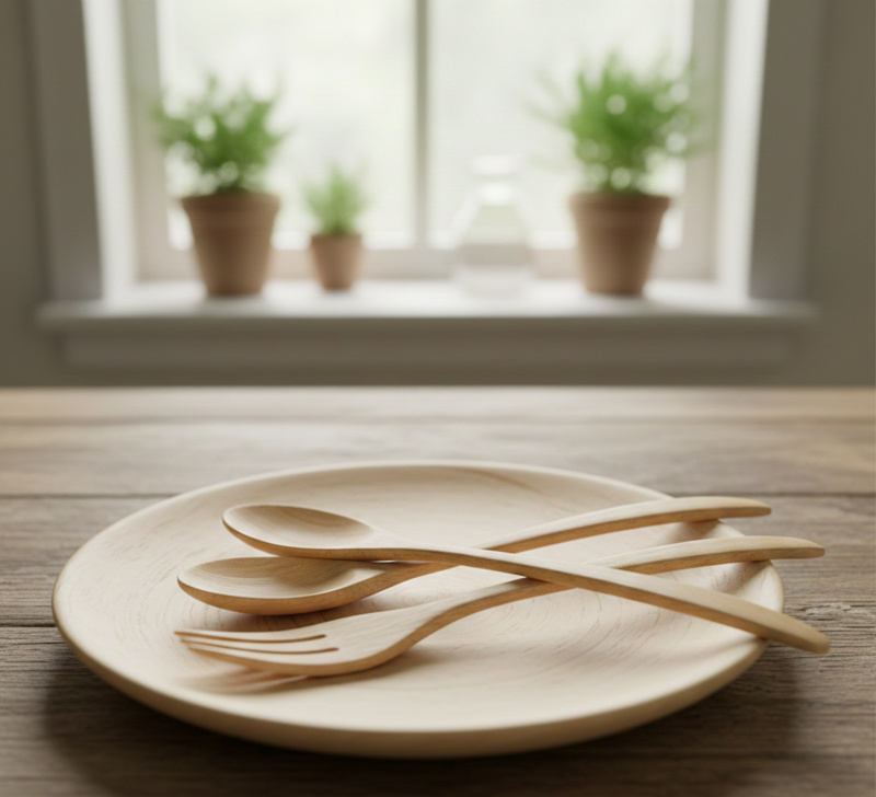 قاشق چوبی فینگرجوینت