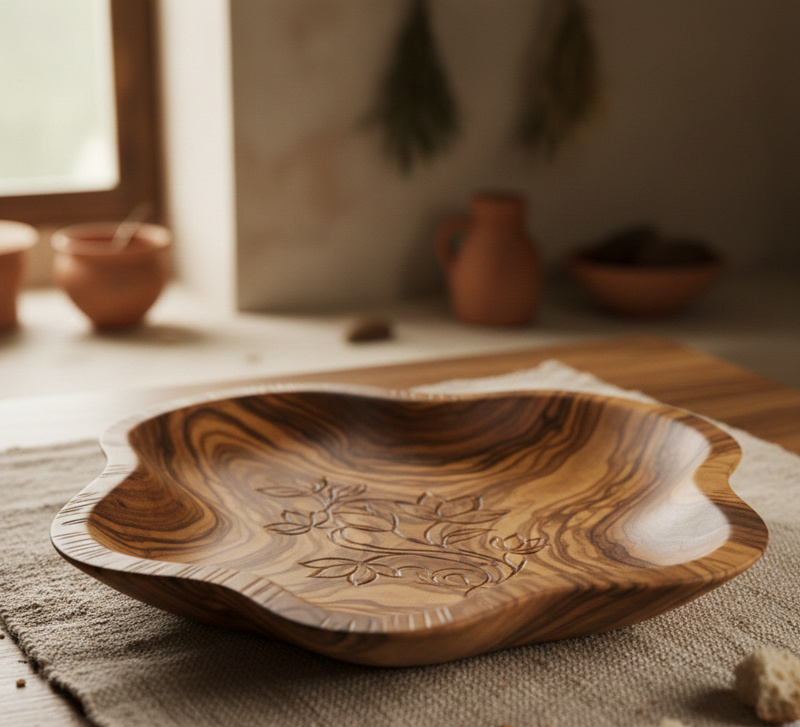 بشقاب چوبی فینگرجوینت