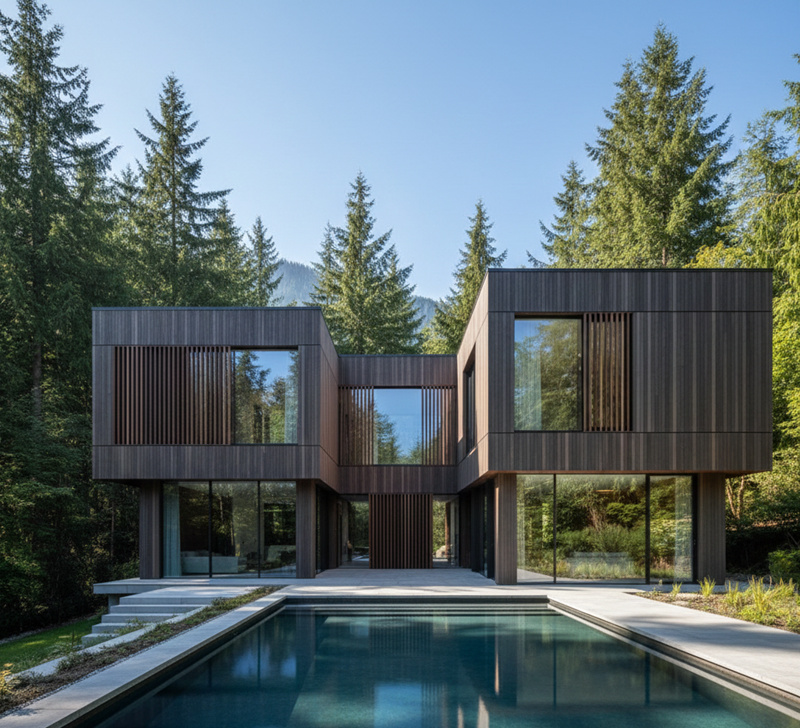 ترموود خارجی؛ انتخاب حرفهای برای نما و فضای در معرض باد و باران! 3 ترموود خارجی