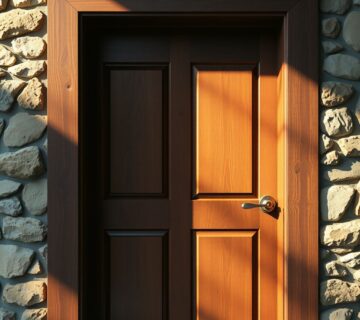 درب چوبی فینگرجوینت در شهرهای مرطوب