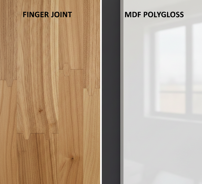 مقایسه فینگرجوینت و ام دی اف پلی گلاس