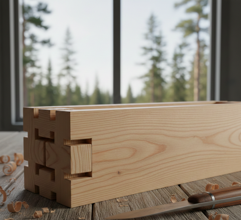 مقایسه فینگرجوینت فنلاندی و رابروود؛ کدام انتخاب بهتری است؟ 2 مقایسه فینگرجوینت فنلاندی و رابروود