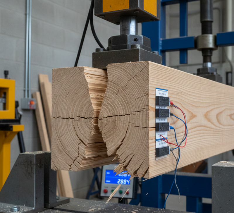 تنش خمشی در چوب