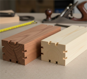 فینگر جوینت رستا چوب نوین 1 مقایسه فینگر جوینت توسکا و پرایم روسی