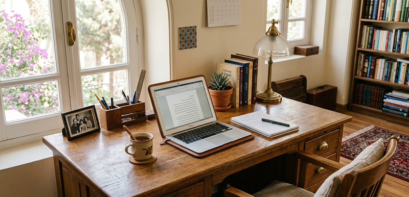 بهترین روکش چوب برای میز تحریر؛ انتخابی برای دوام و زیبایی 2 روکش چوب برای میز تحریر