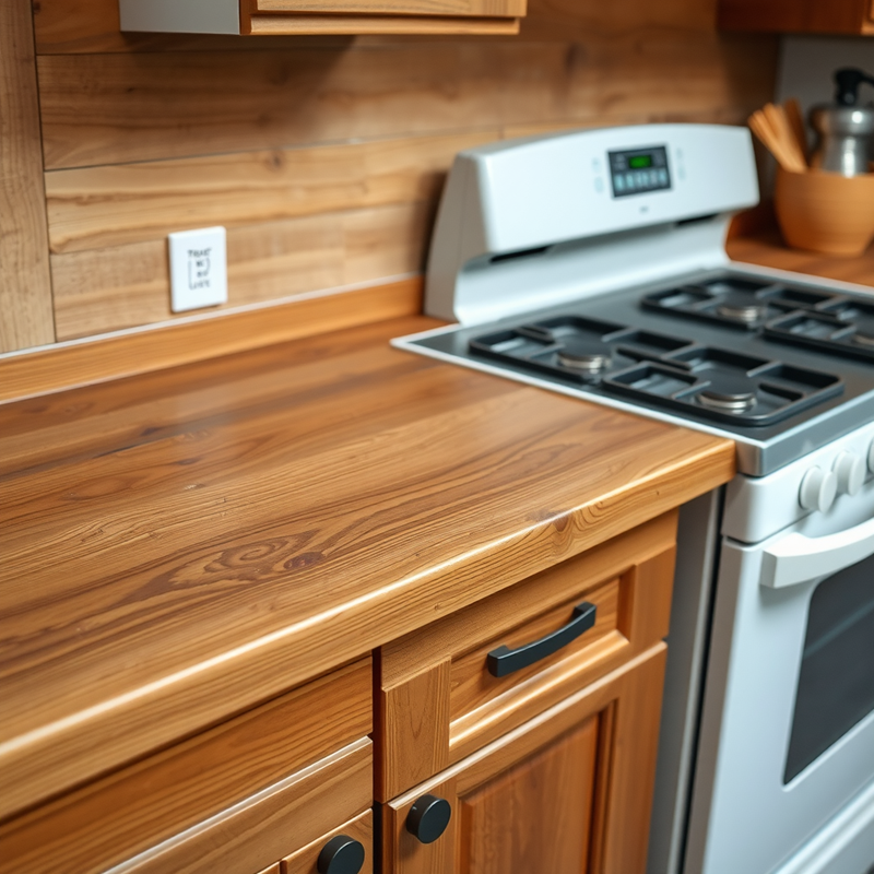 بررسی مقاومت حرارتی صفحه کابینت فینگر جوینت در کنار اجاق گاز 2 صفحه کابینت فینگر جوینت